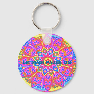 MANDALA med MANTRAEN Keychain Nyckelring