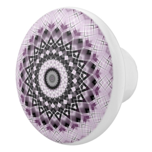 Mandala medaljong i lila och svart knopp (Höger)