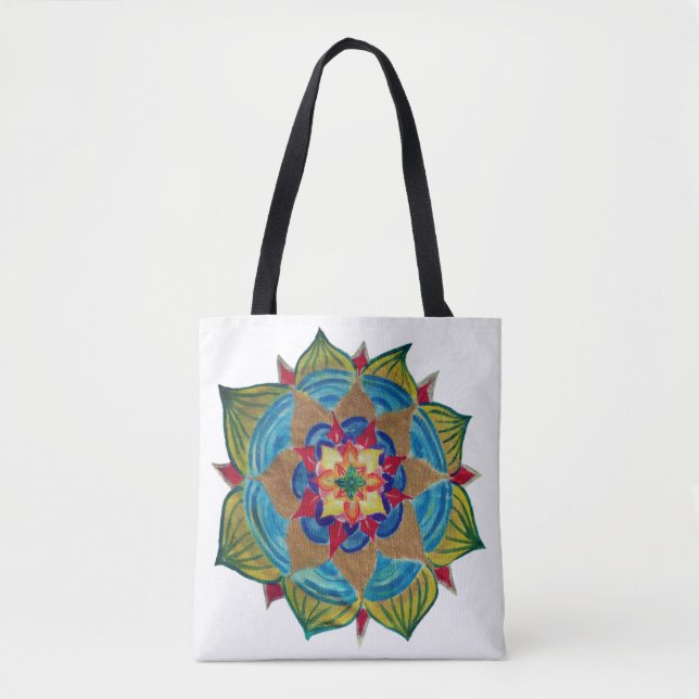 Mandala Mind All-over-Print Tote Bag Tygkasse (Framsida)