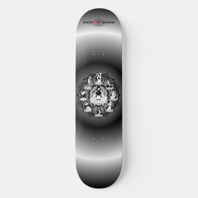 Mandala Mini Skateboard Bräda 18,5 Cm (Framsida)