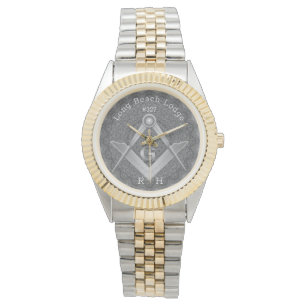 Mandala Monogram Masonic Lodge Watch Armbandsur
