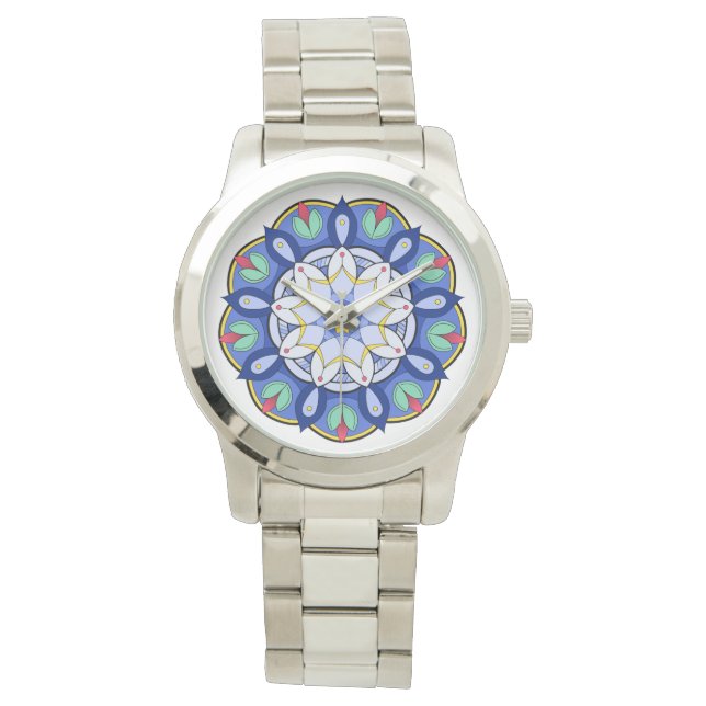 Mandala Mönster 01 Armbandsur (Framsida)