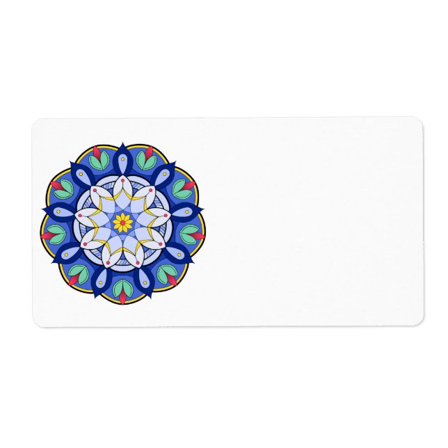 Mandala Mönster 01 Fraktsedel (Framsidan)