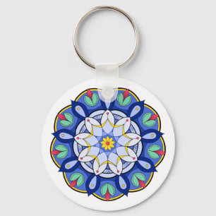 Mandala Mönster 01 Nyckelring
