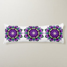 Mandala Mönster 02 i lila Kroppskudde