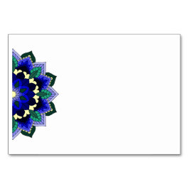 Mandala Mönster 02 i mörk blått Bordsnumret Bordsnummer