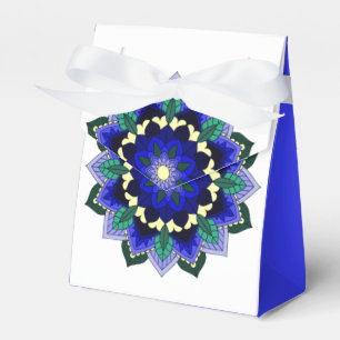 Mandala Mönster 02 i mörk blått favoritruta Presentaskar