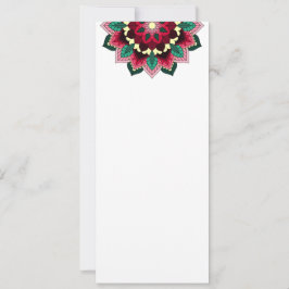 Mandala Mönster 02 vid djup rosa Meddelande