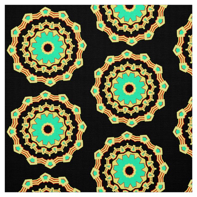 Mandala Mönster 110714(012) Tyg (Provkarta)