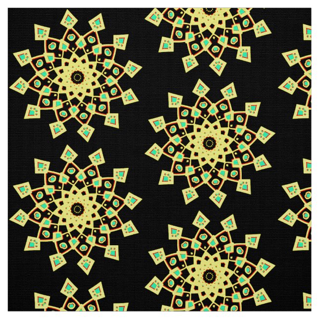 Mandala Mönster 110714(013) Tyg (Provkarta)