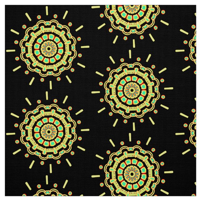Mandala Mönster 110714(015) Tyg (Provkarta)
