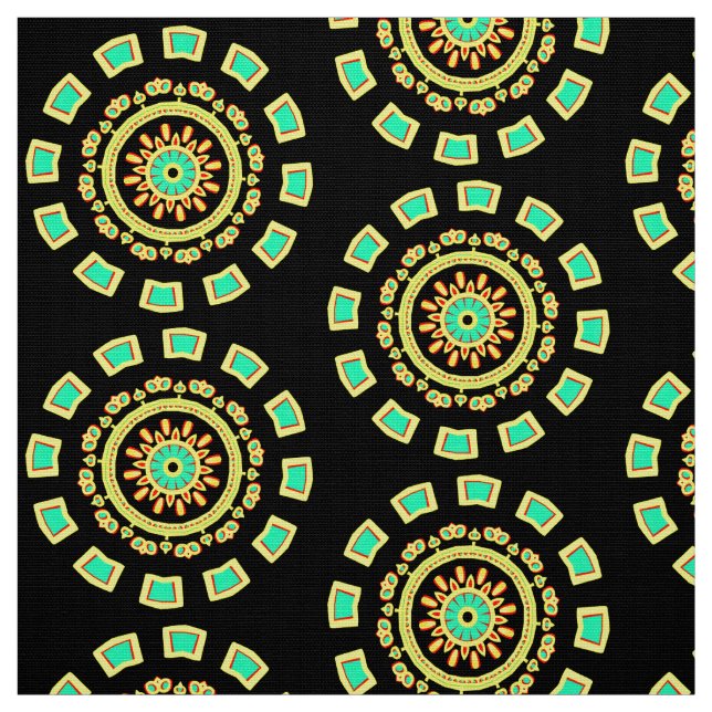Mandala Mönster 110714(016) Tyg (Provkarta)