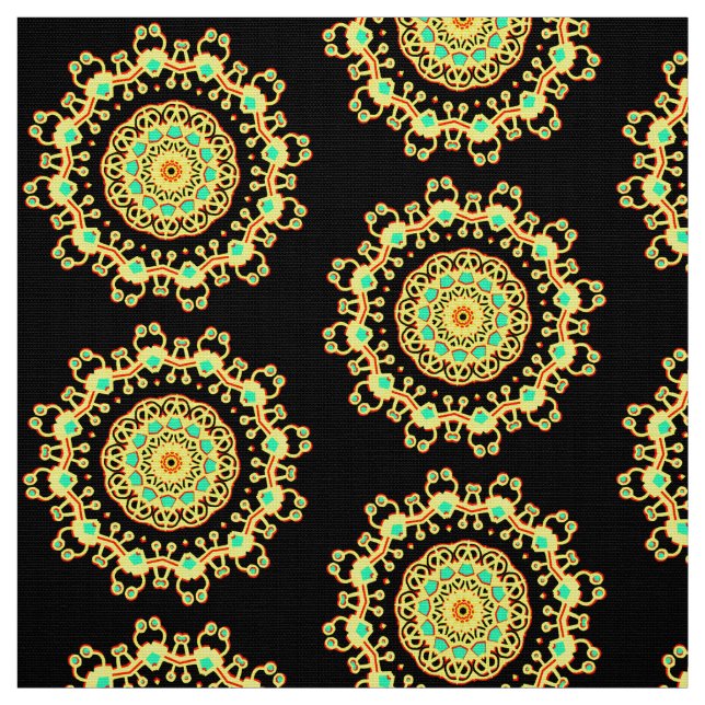 Mandala Mönster 110714(017) Tyg (Provkarta)