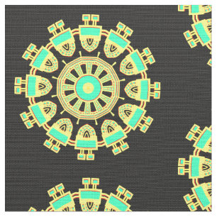 Mandala-mönster 110714(01) tyg