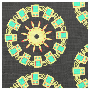 Mandala Mönster 110714(03) Tyg