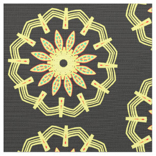 Mandala Mönster 110714(04) Tyg