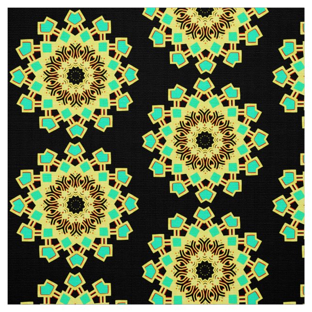 Mandala Mönster 110714(05) Tyg (Provkarta)