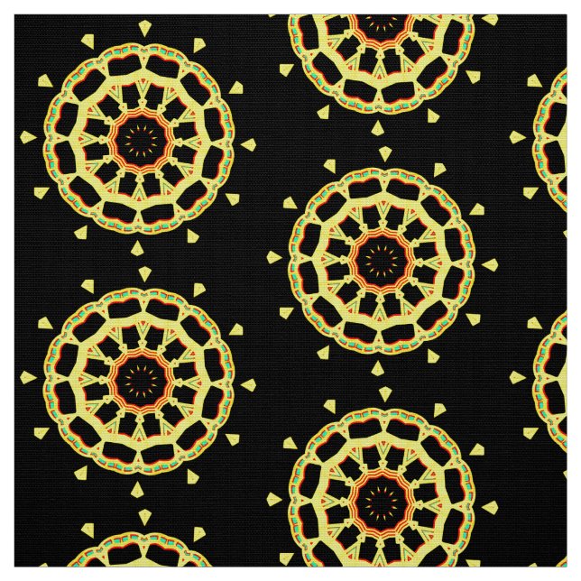 Mandala Mönster 110714(07) Tyg (Provkarta)