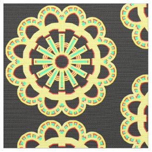 Mandala Mönster 110714(09) Tyg