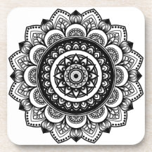 Mandala Mönster Beverage Coaster