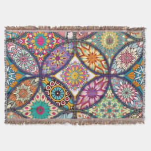 Mandala Mönster - Blanket Filt