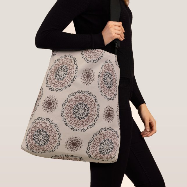 Mandala mönster design axelväska (Närbild)