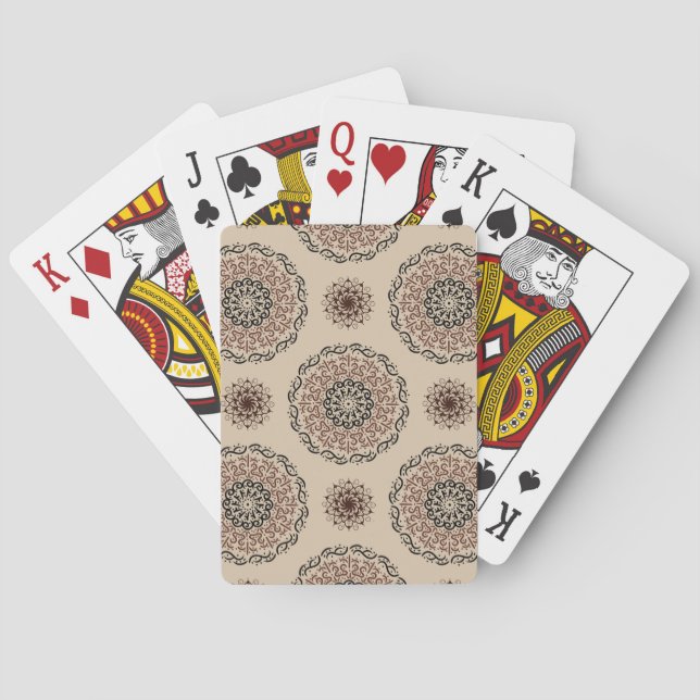 Mandala mönster design casinokort (Baksidan)