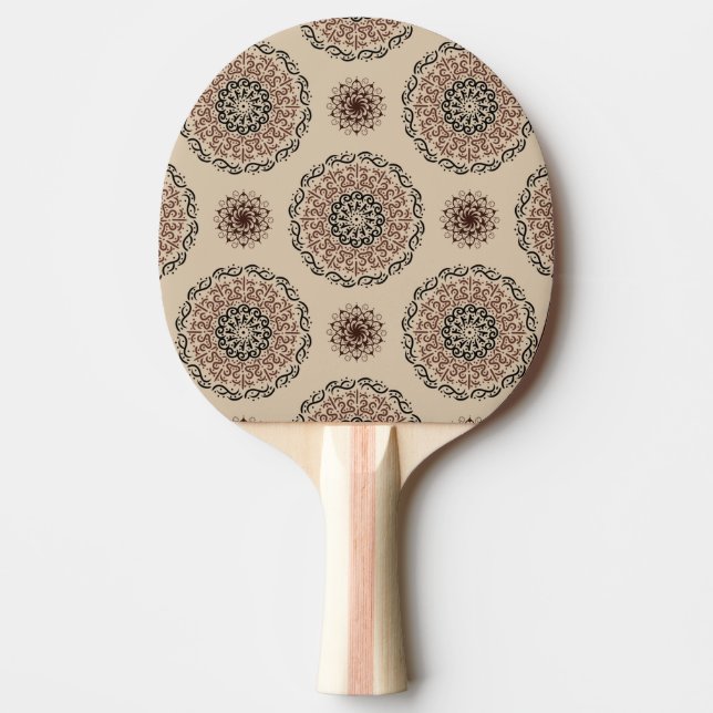 Mandala mönster design pingisracket (Framsidan)