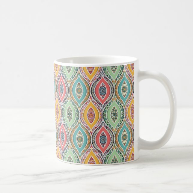 Mandala mönster färglös marockansk kaffemugg (Höger)