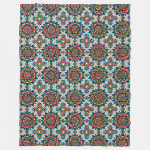 Mandala Mönster Fleece Blanket