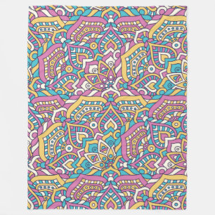Mandala Mönster Fleecefilt