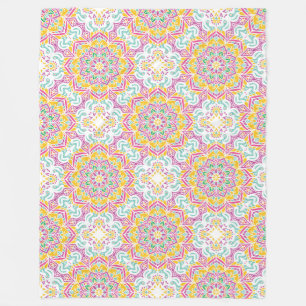 Mandala Mönster Fleecefilt