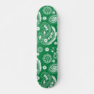 Mandala Mönster Grönt och White Halloween Fall A Mini Skateboard Bräda 18,5 Cm