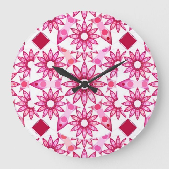 Mandala mönster i skuggor av rosa, sjön stor klocka (Framsida)