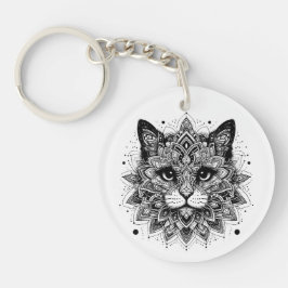Mandala Mönster Katt Design