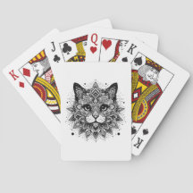 Mandala Mönster Katt Design