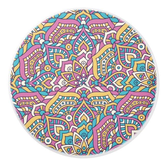 Mandala mönster knopp (Framsidan)