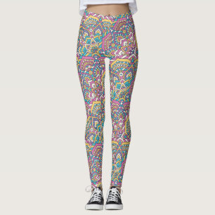 Mandala Mönster Leggings