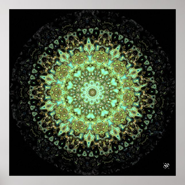 Mandala monster poster (Framsidan)