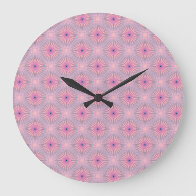 Mandala Mönster Stor Klocka (Framsida)