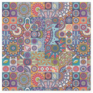 Mandala Mönster Tyg