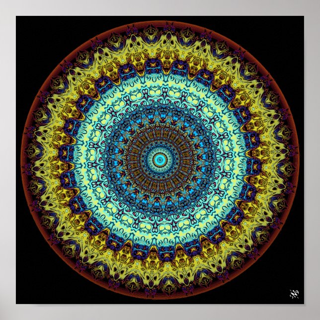 Mandala-monster (uggla, gorillas och homunculi) poster (Framsidan)