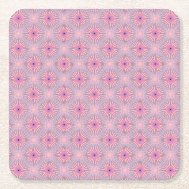 Mandala Mönster Underlägg Papper Kvadrat (Framsidan)