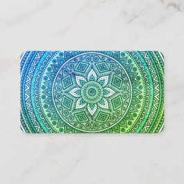 Mandala Mönster Yoga Meditation Visitkort