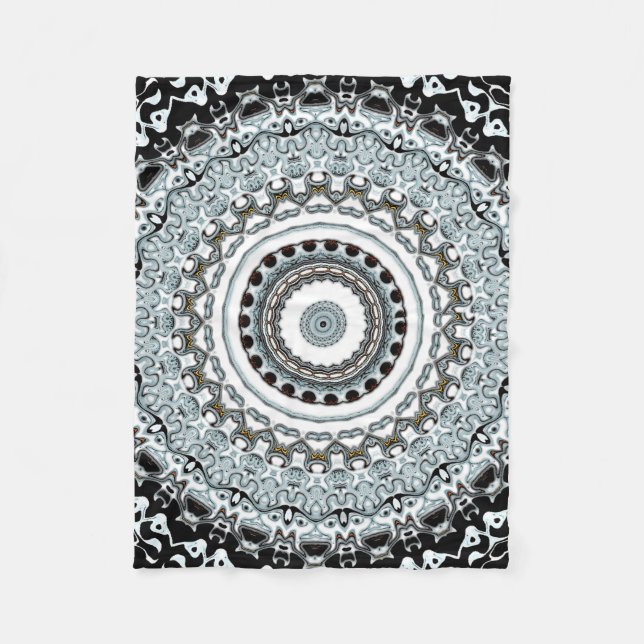 Mandala monsters 2 fleecefilt (Framsidan)