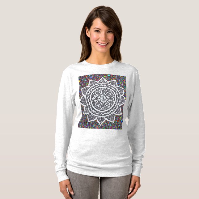 Mandala Mosaic 2025 T Shirt (Hel framsida)