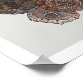 Mandala moth poster av Shelley