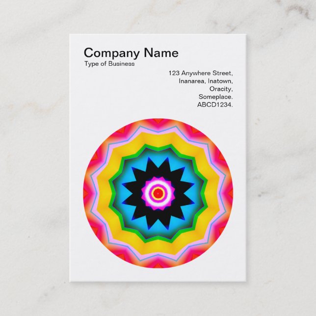 Mandala Motif 011 Visitkort (Framsida)