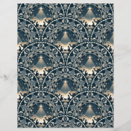 Mandala Nativitets Art Deco Scallops stjärna