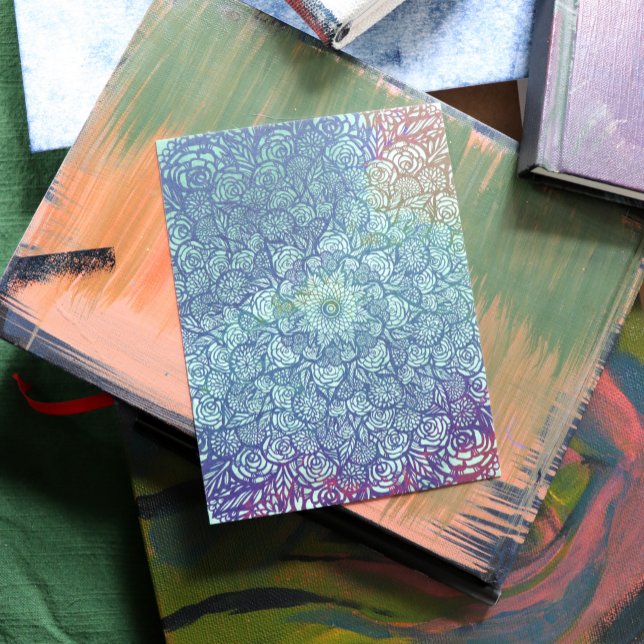 Mandala Natur Blommig Vykort (Skapare uppladdad)